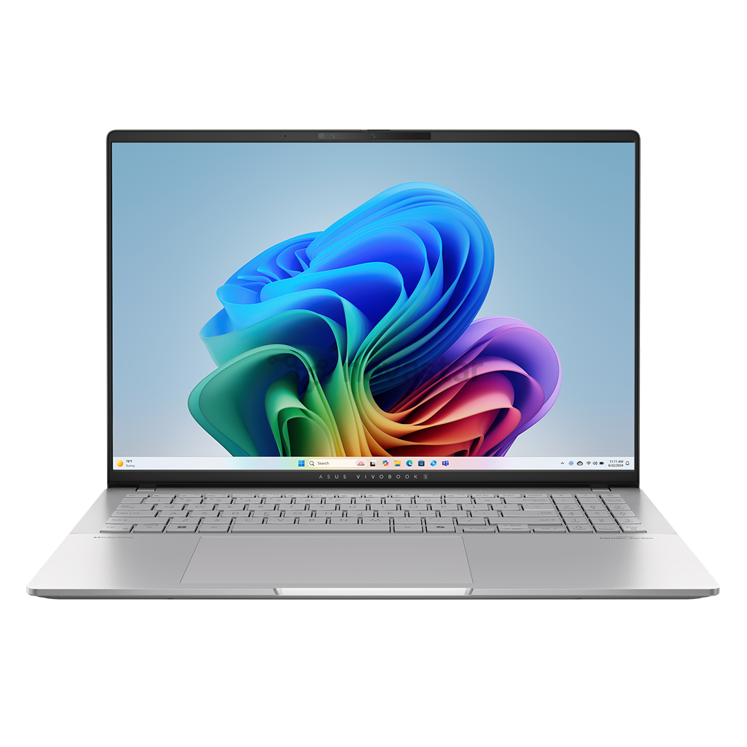 Asus Vivobook S 16 OLED, 16'', 3.2K, 120 Hz, OLED, Ryzen 7, 16 GB, 1 TB, Copilot+, ENG, cool silver - Notebook