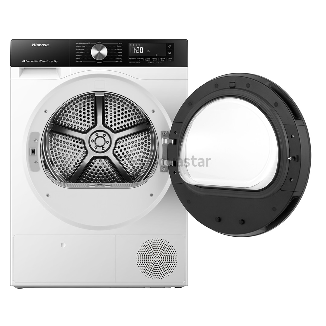 Hisense, 8 kg, gylis 55 cm - Džiovyklė