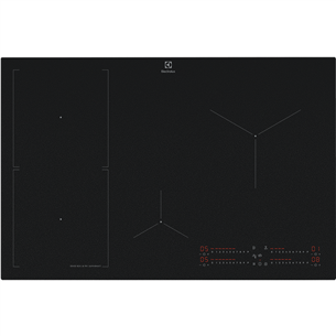 Electrolux 800 Series SaphirMatt, width 77 cm, frameless, black - Built-in induction hob EIS87453IZ