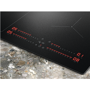 Electrolux 800 Series SaphirMatt, width 77 cm, frameless, black - Built-in induction hob