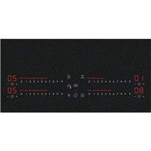 Electrolux 800 Series SaphirMatt, width 77 cm, frameless, black - Built-in induction hob