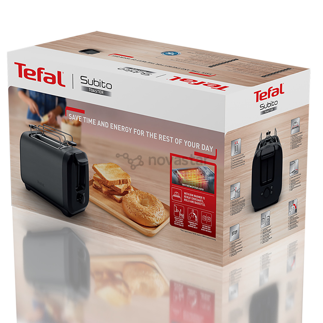 Tefal Subito, 1200 W, black - Toaster