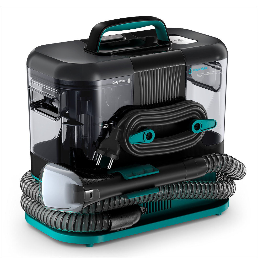 Kilimų ir apmušalų valymo įrenginys Rowenta Clean It, juodas/žalias