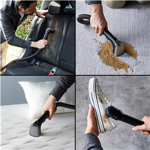 Kilimų ir apmušalų valymo įrenginys Rowenta Clean It, juodas/žalias