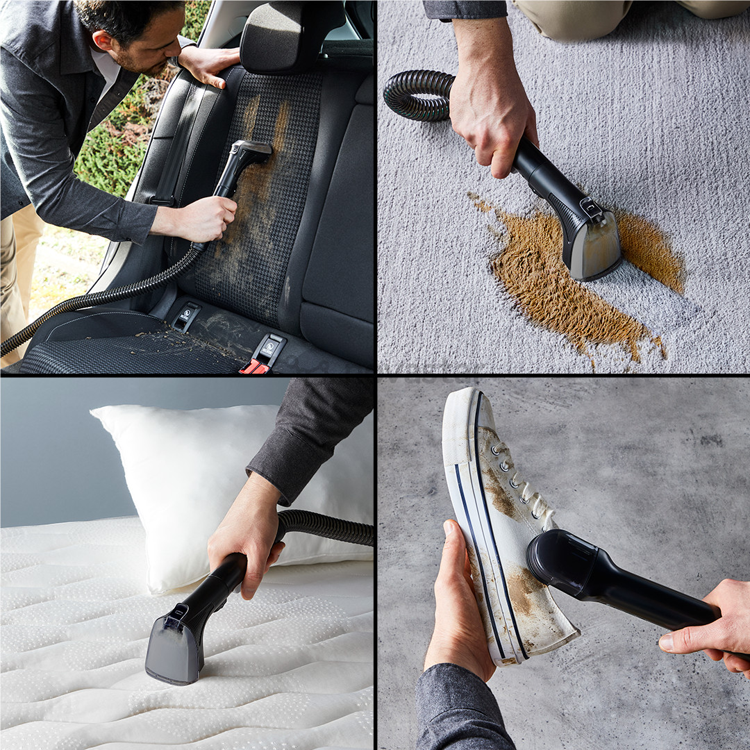 Kilimų ir apmušalų valymo įrenginys Rowenta Clean It, juodas/žalias