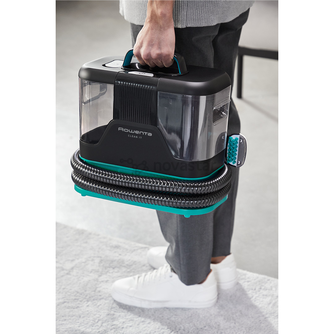 Kilimų ir apmušalų valymo įrenginys Rowenta Clean It, juodas/žalias