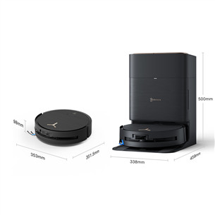 Dulkių siurblys robotas Ecovacs Deebot X9 PRO OMNI, wet & dry, juodas