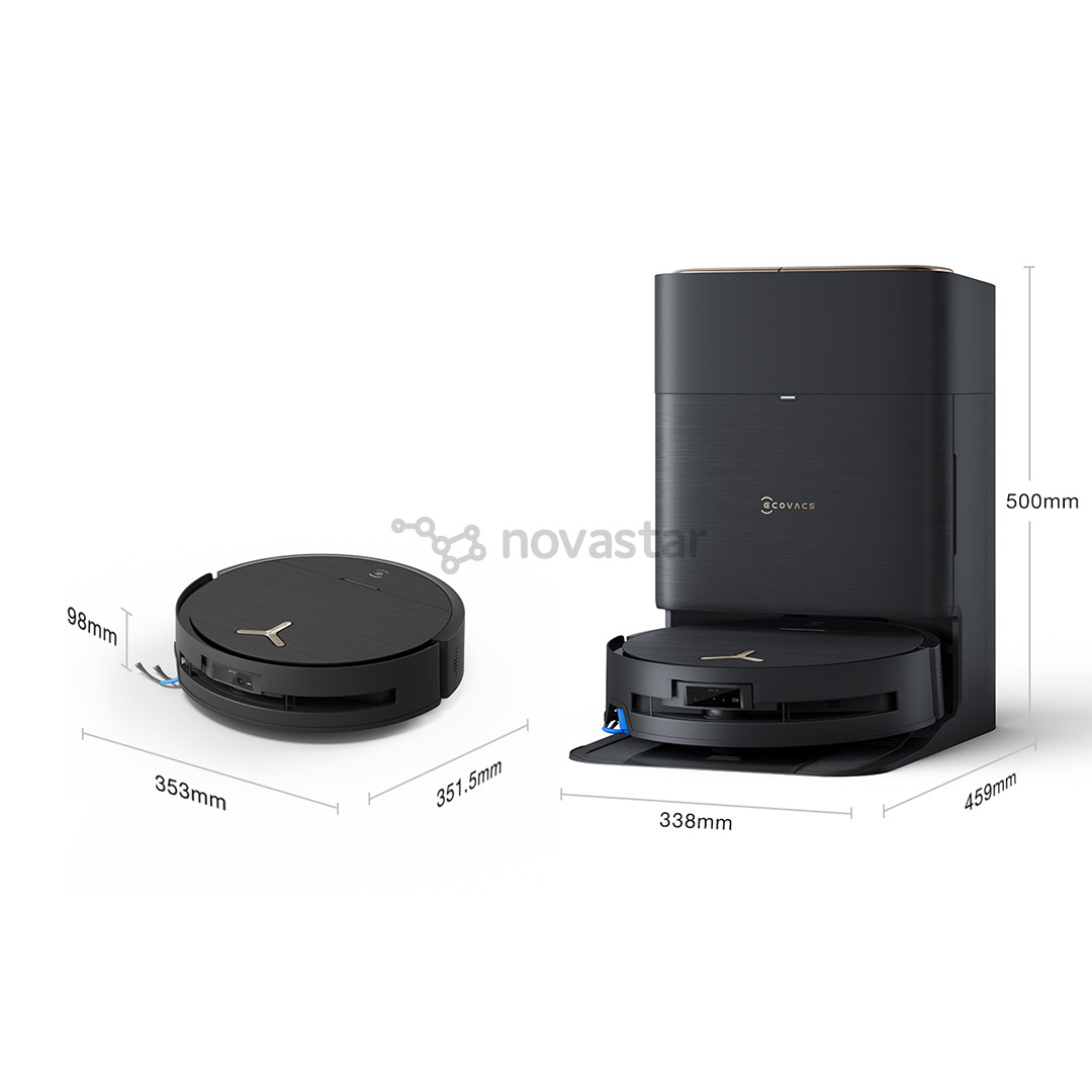 Dulkių siurblys robotas Ecovacs Deebot X9 PRO OMNI, wet & dry, juodas