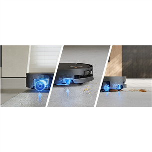 Dulkių siurblys robotas Ecovacs Deebot X9 PRO OMNI, wet & dry, juodas