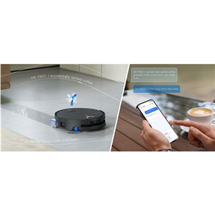 Dulkių siurblys robotas Ecovacs Deebot X9 PRO OMNI, wet & dry, juodas