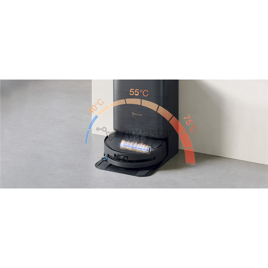 Dulkių siurblys robotas Ecovacs Deebot X9 PRO OMNI, wet & dry, juodas