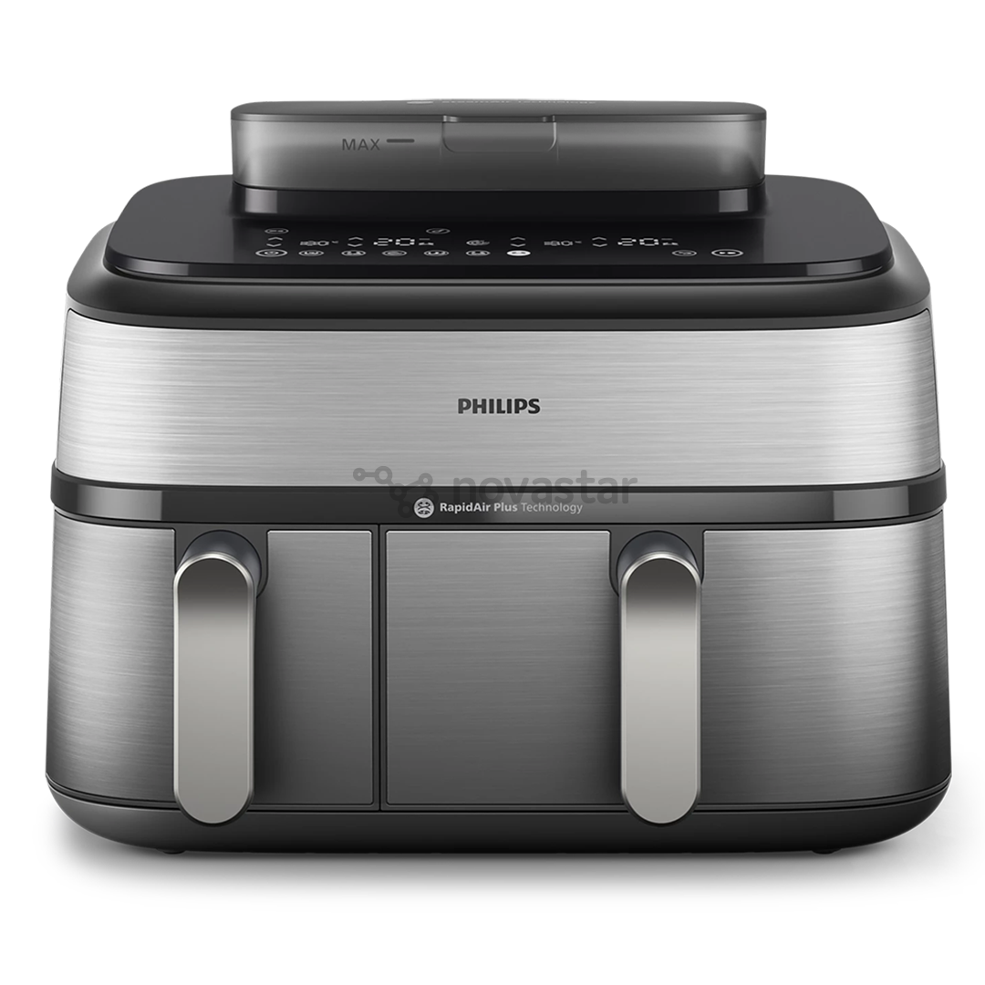 Philips 5000 Series Dual Basket Airfryer, 9 L, 2750 W, silver - Air fryer