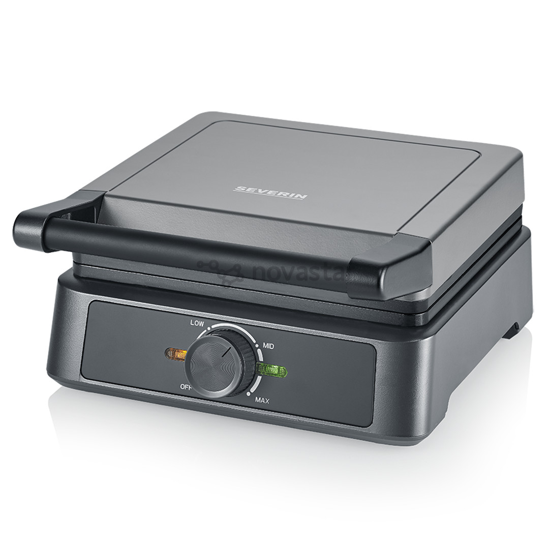 Severin, 1600 W, black - Belgian waffle maker