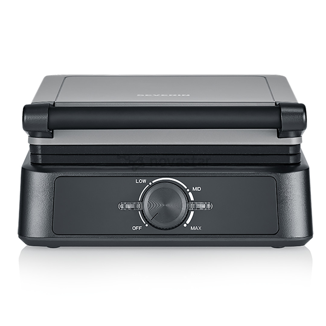 Severin, 1600 W, black - Belgian waffle maker