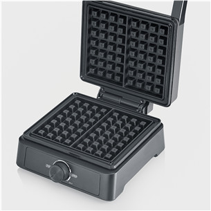 Severin, 1600 W, black - Belgian waffle maker