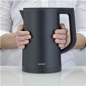 Virdulys Severin, reguliuojama temperatūra, 1.7 L, 2200 W, juodas