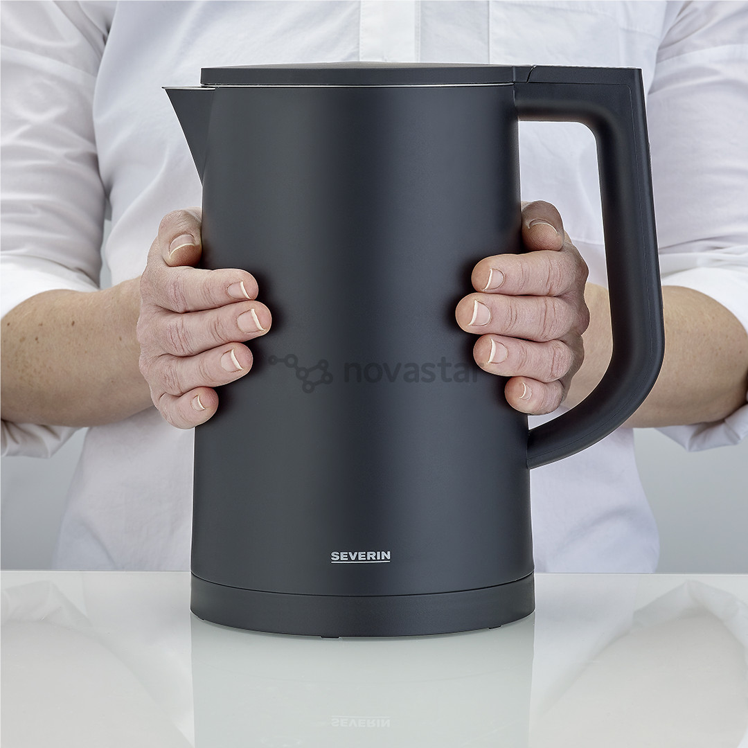 Severin, adjustable temperature, 1.7 L, 2200 W, black - Kettle