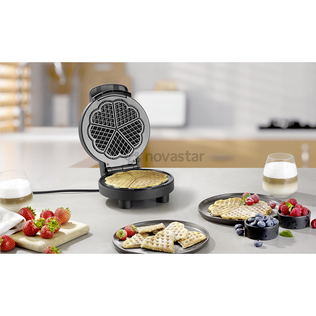 Severin, 1000 W, black - Waffle maker