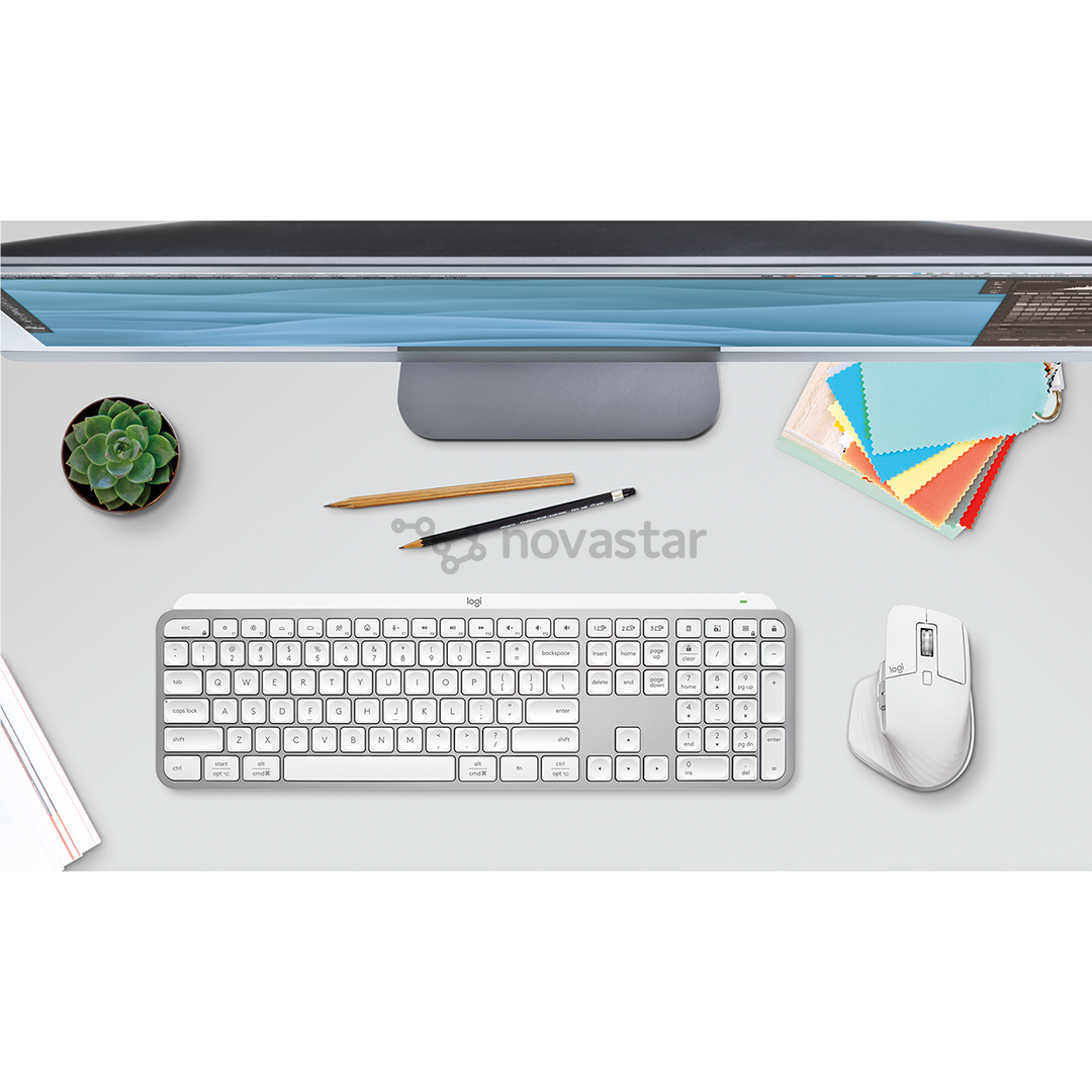 Logitech MX Keys S, US, gray - Wireless keyboard - Open package