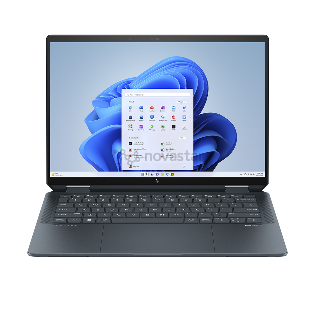 HP Spectre x360 2-in-1 Laptop 14-eu0001no, 14'', 2.8K, OLED, 120 Гц, Core Ultra 5, 16 ГБ, 512 ГБ, SWE, синий - Ноутбук - Открытая упаковка