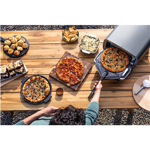 Elektrinė lauko krosnelė ir karšto oro gruzdintuvė Ninja Artisan, pilka