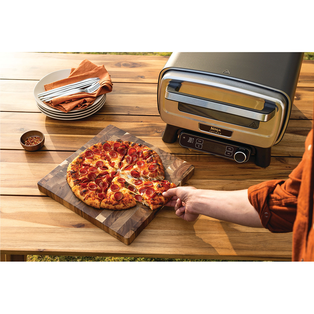 Elektrinė lauko krosnelė ir karšto oro gruzdintuvė Ninja Artisan, pilka