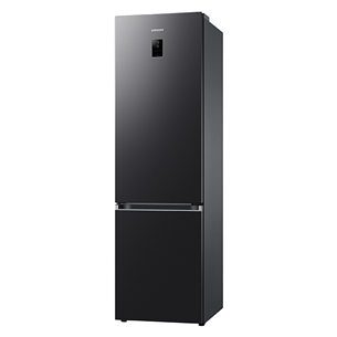 Samsung, NoFrost, 390 L, 203 cm, matte black - Šaldytuvas - Prekė su defektu