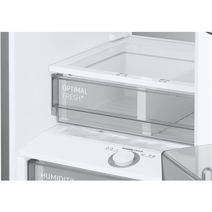 Samsung, NoFrost, 390 L, 203 cm, matte black - Šaldytuvas - Prekė su defektu