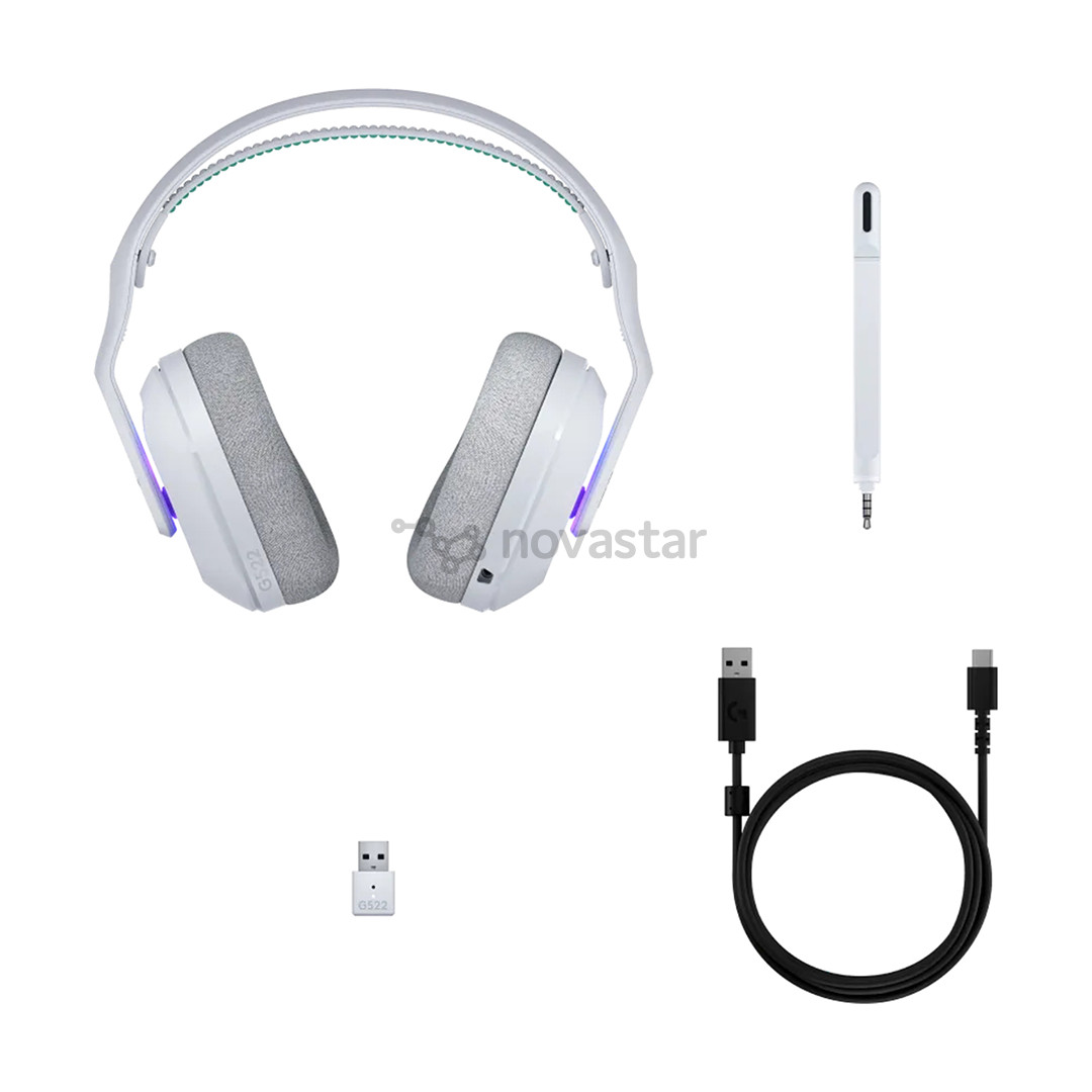 Logitech G522 Lightspeed, white - Wireless headset