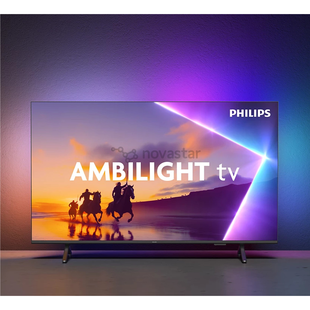 Philips PUS8560, 50'', 4K UHD, QLED, черный - Телевизор
