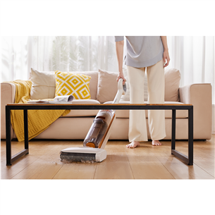 Belaidis plaunantis siurblys Tinceo iFLOOR Y2 Plus, Wet & Dry, baltas/oranžinis