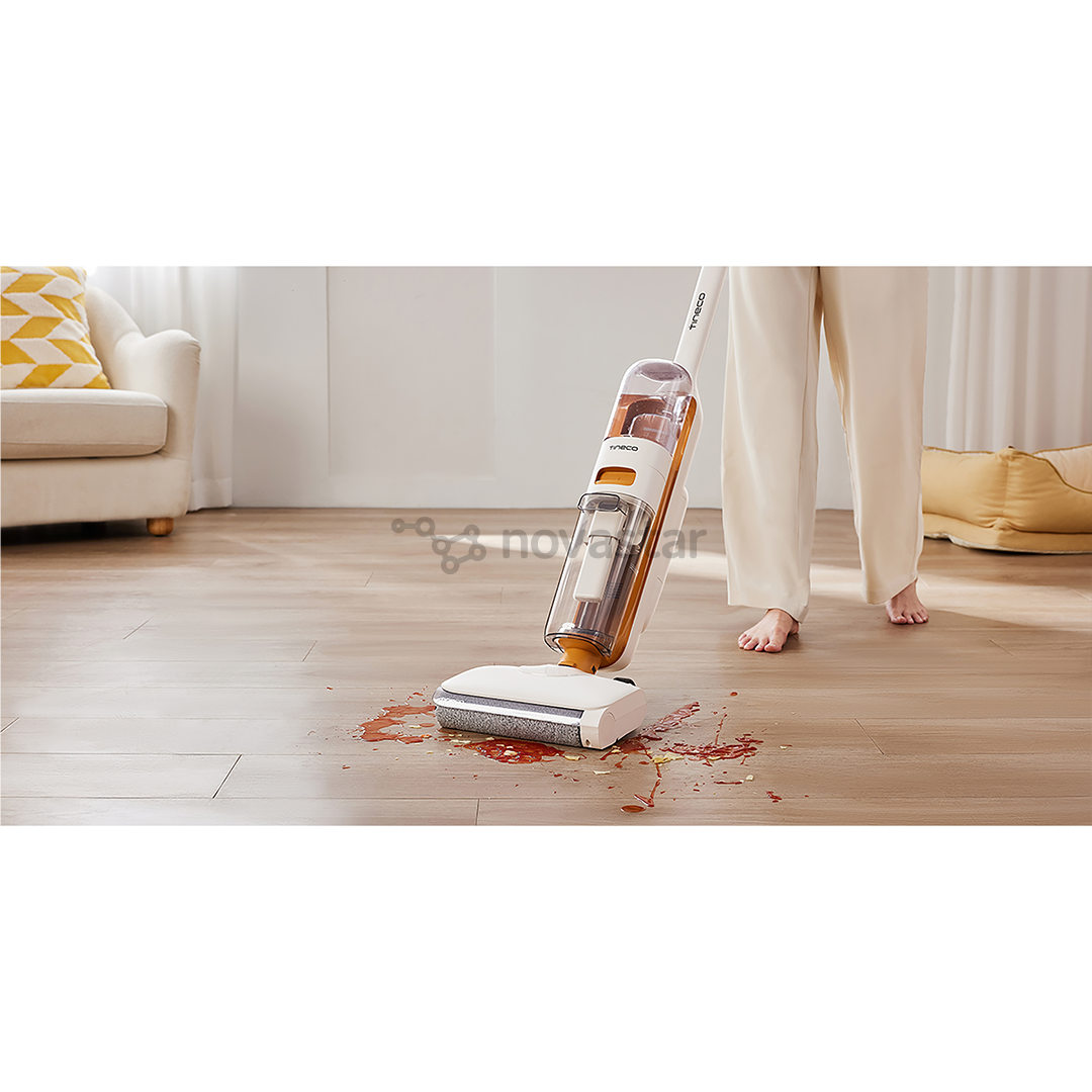 Belaidis plaunantis siurblys Tinceo iFLOOR Y2 Plus, Wet & Dry, baltas/oranžinis