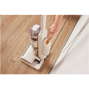 Belaidis plaunantis siurblys Tinceo iFLOOR Y2 Plus, Wet & Dry, baltas/oranžinis