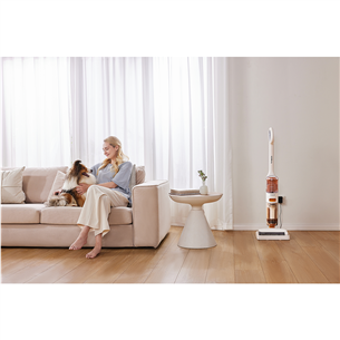 Belaidis plaunantis siurblys Tinceo iFLOOR Y2 Plus, Wet & Dry, baltas/oranžinis