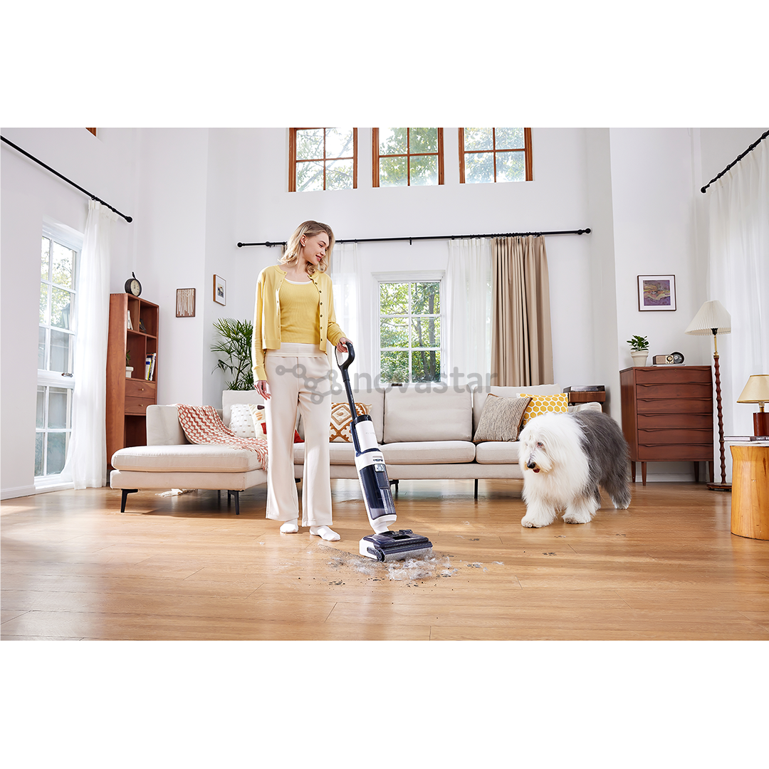 Belaidis plaunantis siurblys Tineco Floor One S5 Stretch Extreme, baltas/juodas