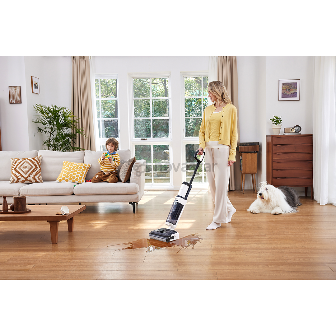 Belaidis plaunantis siurblys Tineco Floor One S5 Stretch Extreme, baltas/juodas