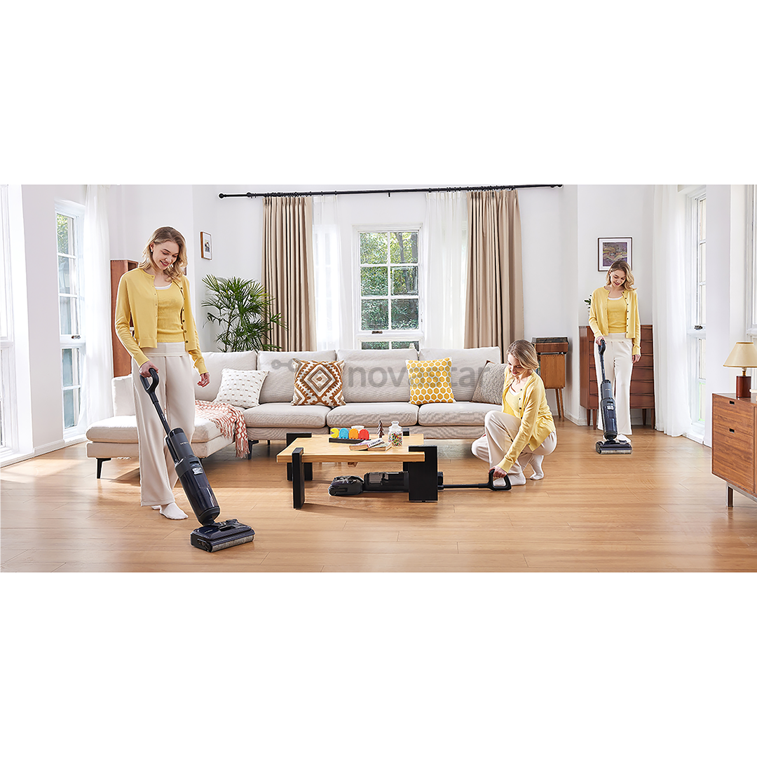 Belaidis plaunantis siurblys Tineco Floor One S6 Stretch Extreme, pilkas/juodas