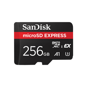 SanDisk microSD Express, 256 GB, black - Memory card SDSQXFN-256G-GN4NN
