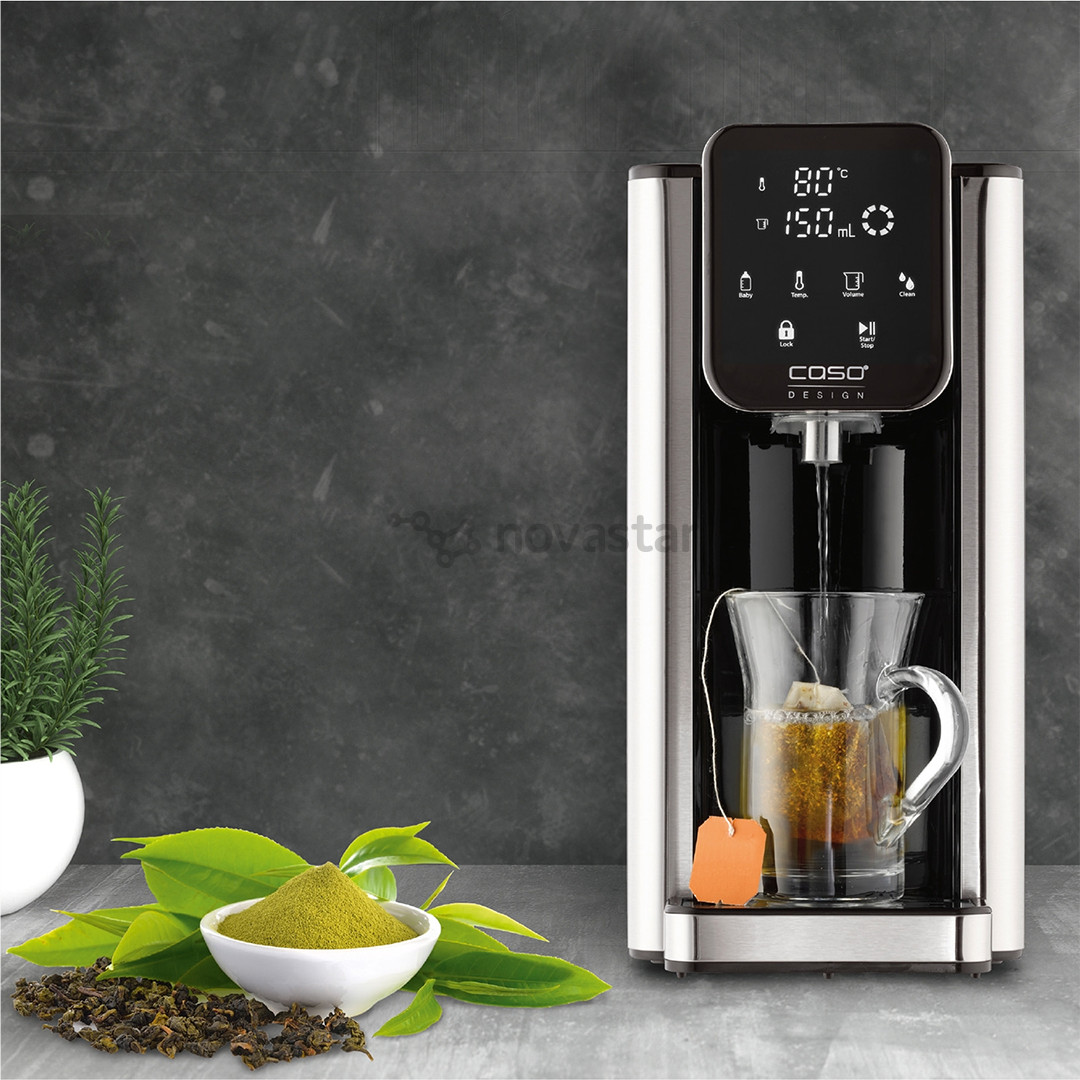 Caso Design Hot 7, 2600 W, black/stainless steel - Hot water dispenser