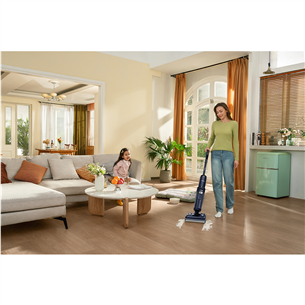 Belaidis plaunantis siurblys Tineco Floor One S7 Stretch, Wet & Dry, tamsiai mėlynas