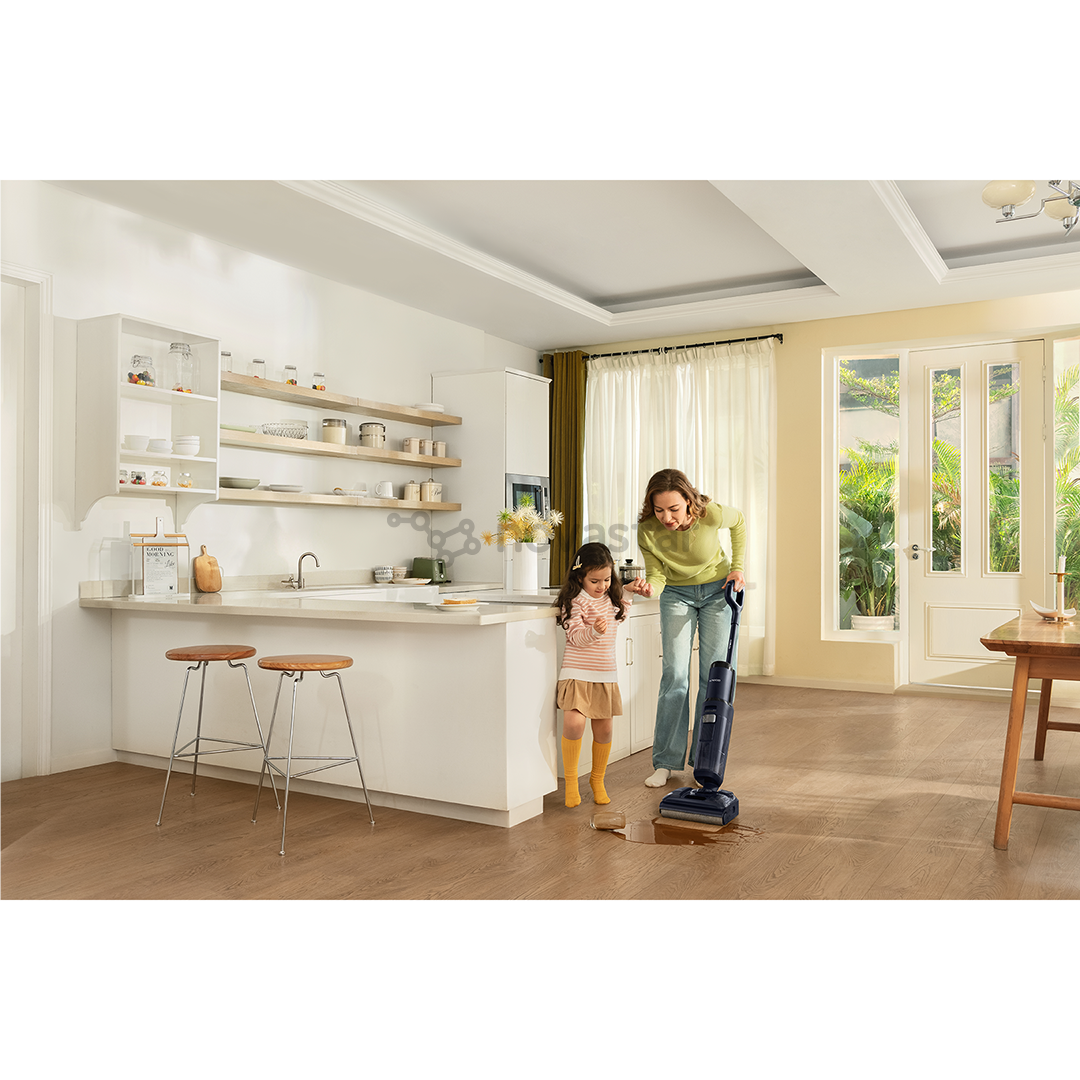 Belaidis plaunantis siurblys Tineco Floor One S7 Stretch, Wet & Dry, tamsiai mėlynas