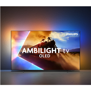 Televizorius Philips OLED770, 55'', 4K UHD, OLED, pilkas