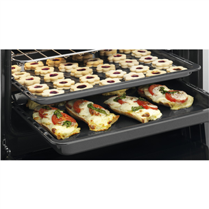 Electrolux Steambake, 58 L, width 60 cm, stainless steel - Gas cooker with electric oven