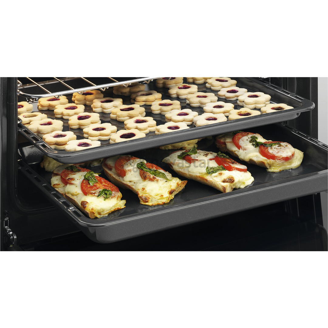 Electrolux Steambake, 58 L, plotis 60 cm, nerūdijančio plieno - Dujinė viryklė su elektrine orkaite