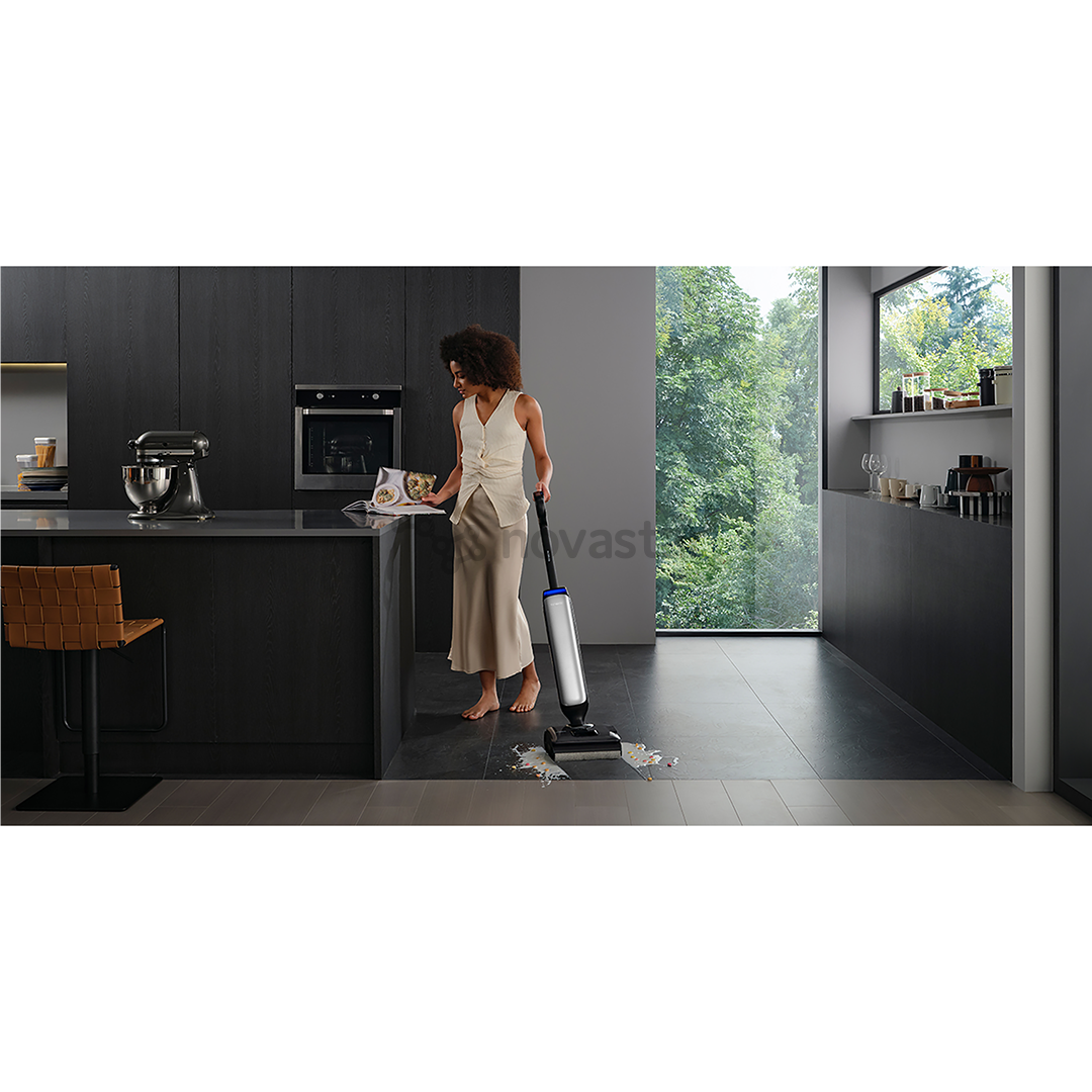 Plaunantis dulkių siurblys Tineco Floor One S9 Artist Premium, Wet & Dry, sidabro spalvos/juodas