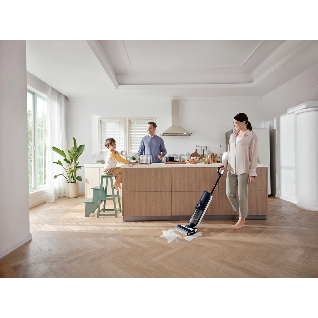 Belaidis plaunantis siurblys Tineco Floor One S6 Flashdry Pet, mėlynas