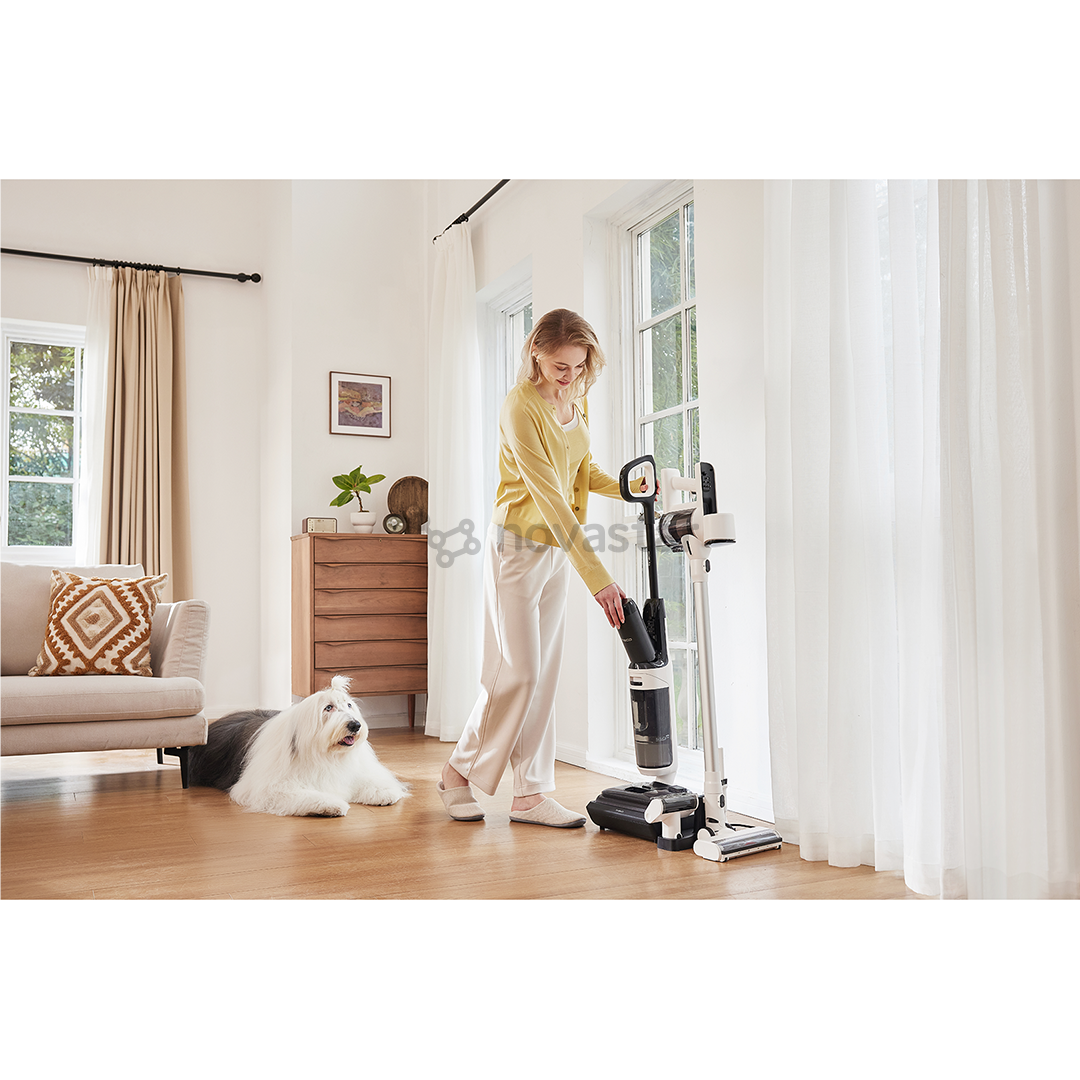 Belaidis plaunantis siurblys Tineco Switch S6 Stretch Plus, baltas/juodas