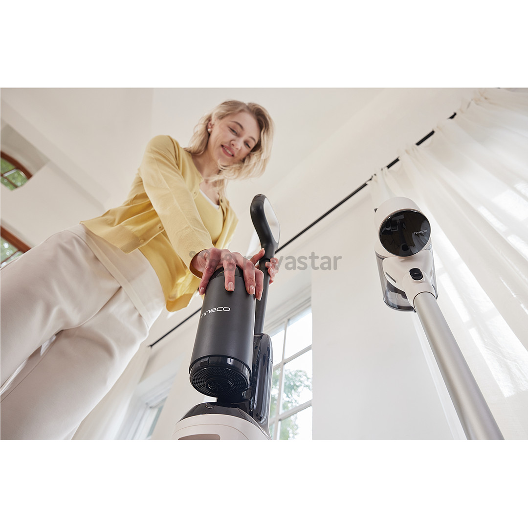 Belaidis plaunantis siurblys Tineco Switch S6 Stretch Plus, baltas/juodas