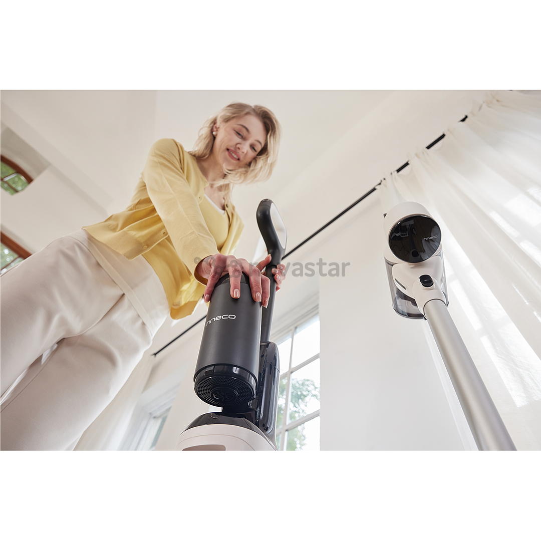 Belaidis plaunantis siurblys Tineco Switch S6 Stretch Plus, baltas/juodas