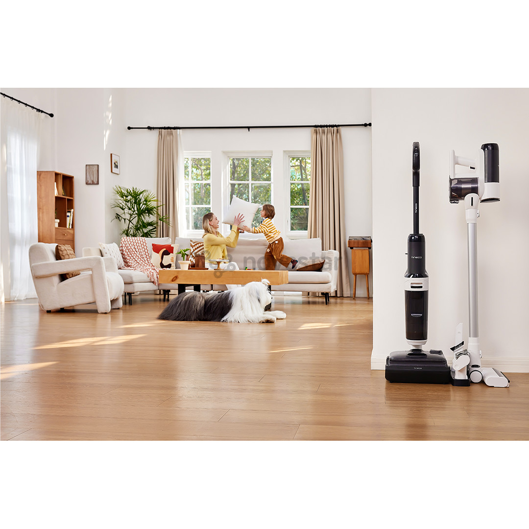 Belaidis plaunantis siurblys Tineco Switch S6 Stretch Plus, baltas/juodas